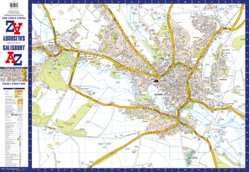 Бумажная книга «Salisbury A-Z Pocket Street Map» - фото №2 - миниатюра