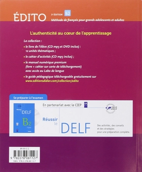 Бумажная книга «Edito Niveau B2 2015 - Cahier + CD» - фото №2 - миниатюра