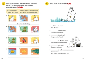 Бумажная книга «Moomin. The Birthday Button Activity Book. Ladybird Readers Level 1» - фото №2 - миниатюра