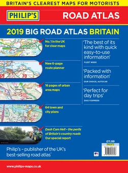 Бумажная книга «Philip's 2019 Big Road Atlas Britain and Ireland - Spiral : (Spiral binding)» - фото №2 - миниатюра