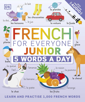 Бумажная книга «French for Everyone Junior 5 Words a Day. Learn and Practise 1,000 French Words» - фото №1 - миниатюра