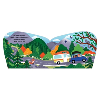 Бумажная книга «Happy Camper Shaped Board Book», автор Джилане Гофман - фото №4 - миниатюра