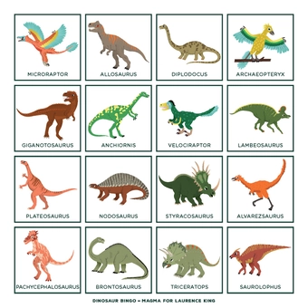 Бумажная книга «Dinosaur Bingo» - фото №4 - миниатюра
