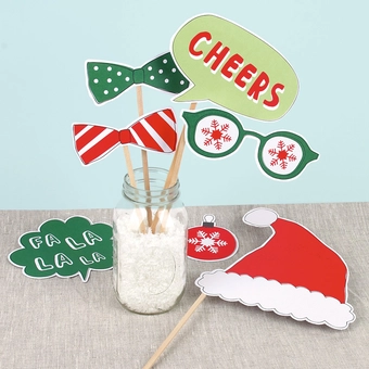 Бумажная книга «Holiday Photobooth Props» - фото №5 - миниатюра