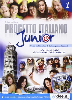 Бумажная книга «Progetto Italiano Junior: Libro + Quaderno (+CD)», автор Телис Марин - фото №1 - миниатюра