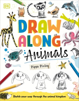 Бумажная книга «Draw Along Animals: Sketch Your Way Through the Animal Kingdom», автор Пиппа Пиксли - фото №1 - миниатюра