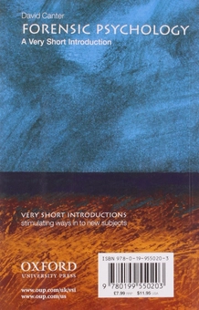 Паперова книга «Forensic Psychology: A Very Short Introduction», автор Девід Кантер - фото №3 - мініатюра