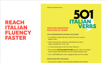 Бумажная книга «501 Italian Verbs», авторов Марсель Данези, Винсент Лучани, Джон Коланери - фото №5 - миниатюра