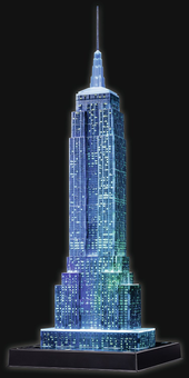  «Пазл-нічник 3D Ravensburger Нічний Empire State Building (12566)», бренду Ravensburger - фото №3 - мініатюра