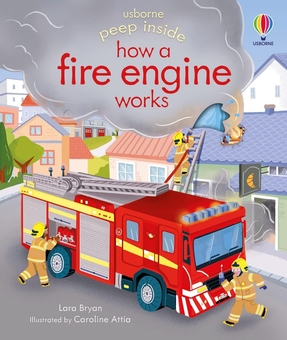 Паперова книга «Peep Inside how a Fire Engine works», автор Лара Браян - фото №1 - мініатюра