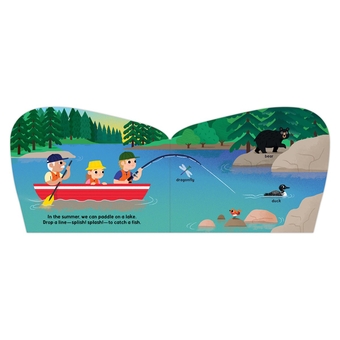 Бумажная книга «Happy Camper Shaped Board Book», автор Джилане Гофман - фото №5 - миниатюра
