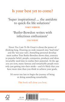 Бумажная книга «Never Too Late To Be Great», автор Том Батлер-Боудон - фото №2 - миниатюра