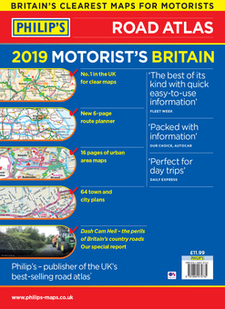 Бумажная книга «Philip's 2019 Motorist's Road Atlas Britain and Ireland A3: Large-format paperback» - фото №2 - миниатюра