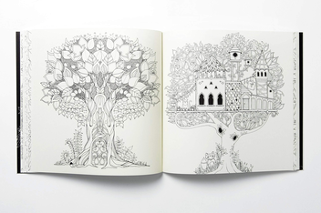 Бумажная книга «Enchanted Forest. An Inky Quest and Colouring Book», автор Джоанна Басфорд - фото №6 - миниатюра