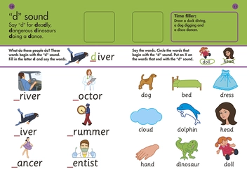 Бумажная книга «10 Minutes A Day Phonics Ages 3-5 Key Stage 1», автор Кэрол Вордерман - фото №5 - миниатюра