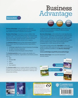 Паперова книга «Business Advantage Intermediate Student's Book (+DVD)», автор Альмут Кестер - фото №2 - мініатюра