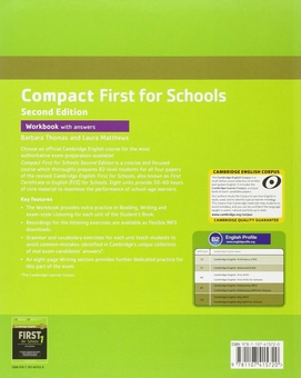 Паперова книга «Compact First for Schools Workbook with Answers (+ Audio CD-ROM)», авторів Барбара Томас, Лаура Метьюз - фото №2 - мініатюра