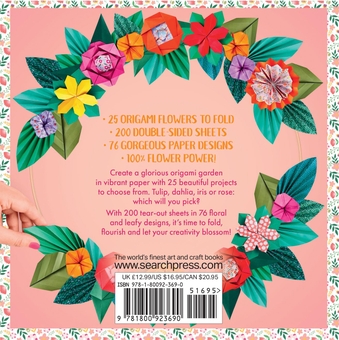 Паперова книга «Flower Power! 25 Origami Projects and 200 Sheets», авторів Едісьйон Соляр, Жозефіна Корм'є - фото №2 - мініатюра