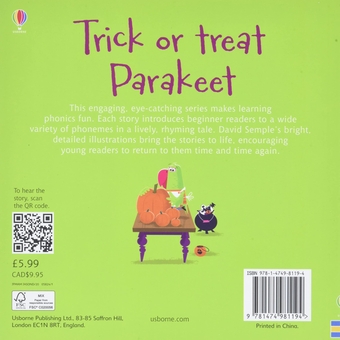Паперова книга «Trick or Treat, Parakeet?», автор Леслі Сімс - фото №4 - мініатюра