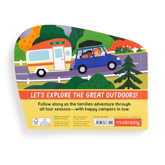Бумажная книга «Happy Camper Shaped Board Book», автор Джилане Гофман - фото №3 - миниатюра