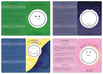 Паперова книга «The Mood Cards. Understand Deep Emotions. Explore More Complex Emotions and Behaviours for Healing, Happiness and Inner Peace», автор Андреа Харрн - фото №6 - мініатюра