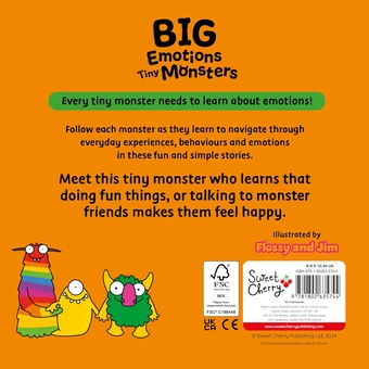 Бумажная книга «Tiny Monsters Feel Happy», автор Sweet Cherry Publishing - фото №2 - миниатюра
