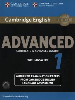 Бумажная книга «Cambridge English Advanced 1 for Revised Exam from 2015 Student's Book Pack» - фото №1 - миниатюра