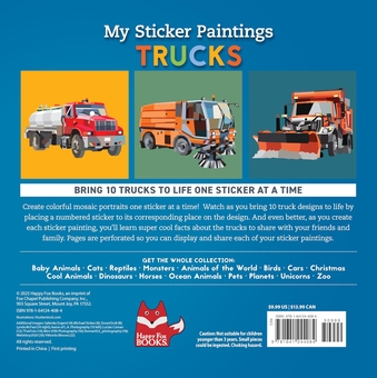 Паперова книга «My Sticker Paintings: Trucks», автор Логан Пауелл - фото №2 - мініатюра