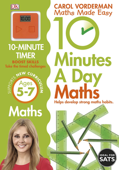 Бумажная книга «10 Minutes a Day Maths Ages 5-7 Key Stage 1», автор Кэрол Вордерман - фото №1 - миниатюра