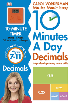 Бумажная книга «10 Minutes a Day Decimals», автор Кэрол Вордерман - фото №1 - миниатюра