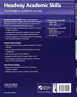 Паперова книга «Headway Academic Skills. Introductory. Reading, Writing, and Study Skills. Teacher's Guide », автор Сара Філпот - фото №2 - мініатюра