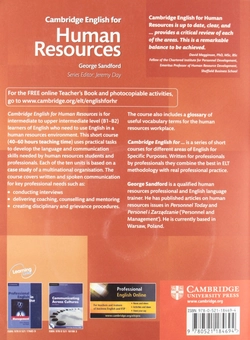 Паперова книга «Cambridge English for Human Resources Student's Book with Audio CDs », автор Джордж Сэндфорд - фото №2 - мініатюра