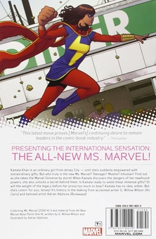 Бумажная книга «Ms. Marvel Volume 1. No Normal», автор Дж. Уиллоу Уилсон - фото №2 - миниатюра