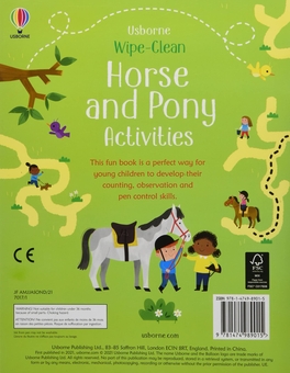 Бумажная книга «Wipe-Clean Horse and Pony Activities», автор Кирстин Робсон - фото №2 - миниатюра