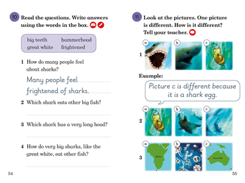 Бумажная книга «Ladybird Readers. Level 3. Sharks» - фото №3 - миниатюра