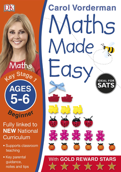 Бумажная книга «Maths Made Easy Ages 5-6 Key Stage 1 Beginner », автор Кэрол Вордерман - фото №1 - миниатюра