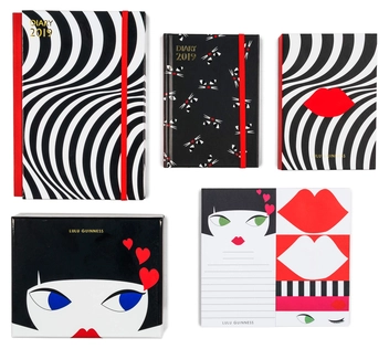 Бумажная книга «Lulu Guinness: A5 2019 Optical Stripe Diary» - фото №4 - миниатюра
