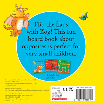 Бумажная книга «ZOG. A Flip-the-Flap Board Book», автор Джулия Дональдсон - фото №3 - миниатюра