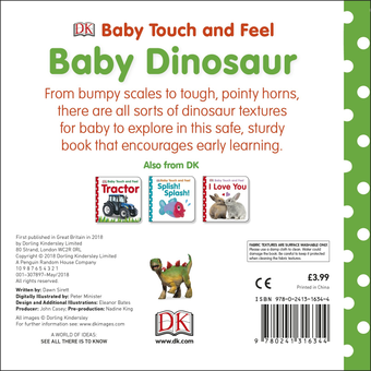 Бумажная книга «Baby Touch and Feel Baby Dinosaur» - фото №2 - миниатюра