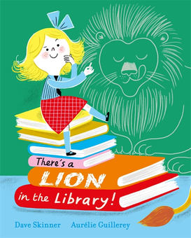 Бумажная книга «There's a Lion in the Library!», автор Дейв Скиннер - фото №1 - миниатюра