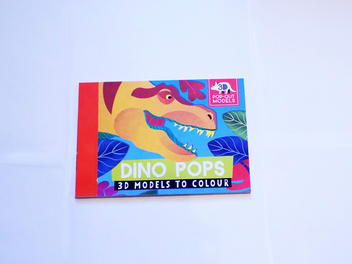 Паперова книга «Dino Pops. 3D Models to Colour», автор Джонатан Вудворд - фото №2 - мініатюра