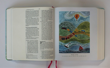 Бумажная книга «NIV Journalling Bible Illustrated by Hannah Dunnett» - фото №5 - миниатюра
