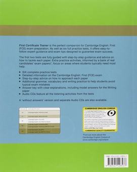 Паперова книга «First Certificate Trainer Six Practice Tests with Answers (+CD)», автор Пітер Мей - фото №2 - мініатюра