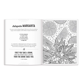 Бумажная книга «The Power of Positive Drinking Coloring and Cocktail Book» - фото №6 - миниатюра