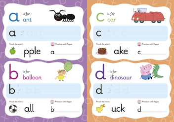 Бумажная книга «Practise with Peppa. Wipe-Clean First Letters» - фото №3 - миниатюра