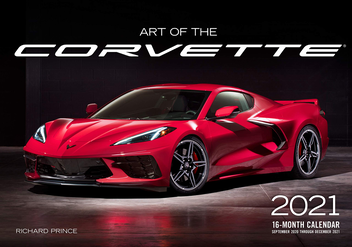 Бумажная книга «Art of the Corvette 2021. 16-Month Calendar. September 2020 through December 2021» - фото №1 - миниатюра