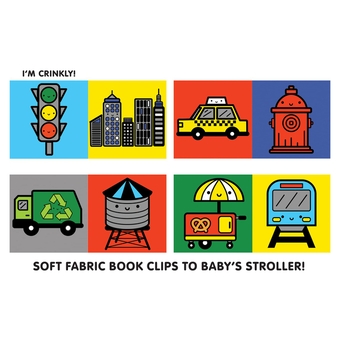 Бумажная книга «City Baby Crinkle Fabric Stroller Book» - фото №5 - миниатюра