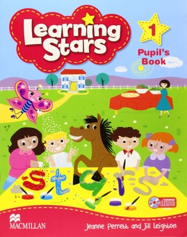 Паперова книга «Learning Stars: Pupil's Book: Level 1 (+ CD-ROM)», авторів Джилл Лейтон, Жанна Перретт - фото №1 - мініатюра