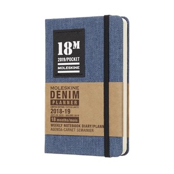  «Карманный еженедельник Moleskine Denim 2019 (DDN18WN2Y19)», бренда Moleskine - фото №2 - миниатюра