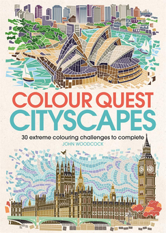 Паперова книга «Colour Quest Cityscapes», автор Джон Вудкок - фото №1 - мініатюра